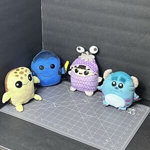 Disney Pixar Cuutopia BOO Mary Gibbs, Dory, Squirt, Sully Official 7 inch Mattel